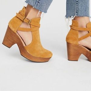 Free People Cedar Clog in  Suede